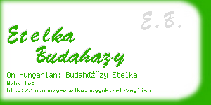 etelka budahazy business card
